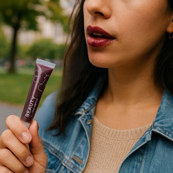 POPSUGAR “Be The Boss” Lip Gloss – Disturbia Purple, Glossy Finish, 10ml NWT - Picture 4 of 7